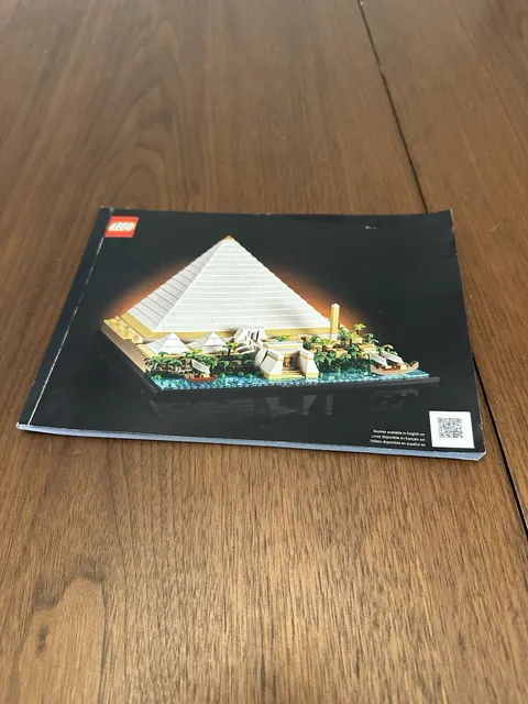 LEGO Architecture 21058 Great Pyramid Of Giza Instruction Manual / Booklet ONLY