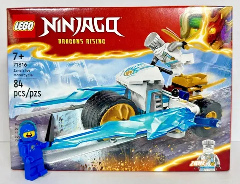 LEGO (71816) Ninjago: Zane's Ice Motorcycle New Sealed Dragons Rising Ninja DR3