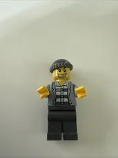 Lego Minifigure CTY0206 Jail Town Prisoner Jacket Minifig Figure Criminal City