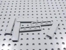 LEGO Lot of 6 Light Bluish Gray 1x4 Smooth Tiles Plates BB