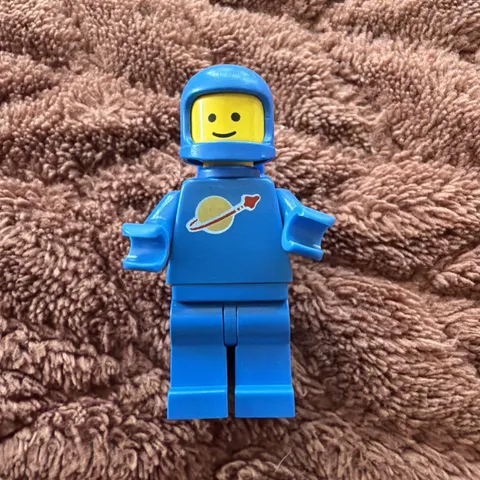 LEGO Classic Space Blue Minifigure sp004  Gold print AND AIR TANK