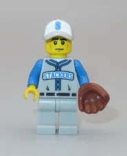 LEGO Baseball player fielder glove minifigure series 10 Collectible Sports