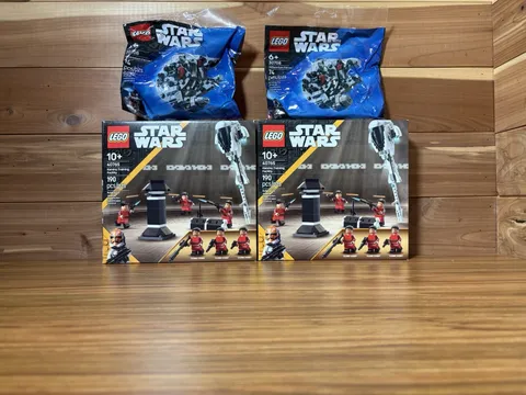 LEGO Star Wars Kamino Training Facility 40765 x2 & Millennium Falcon x2 Sealed