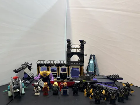 Lego Marvel Superheroes Minifigure And Set Lot, Wakanda Battle, Outriders Thanos
