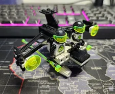 🚀Vintage LEGO Space - Blacktron II Twin Pilot Craft Complete Set# 1479 - 1991🟢