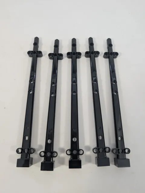 Lot of 5 LEGO Pirate Ship Boat Mast Parts 48002 Black 4814 71042 7048 4195 6243