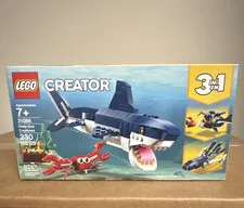 LEGO Deep Sea Creatures 31088 CREATOR 3-in-1 Complete Set 230pcs Shark Age 7+