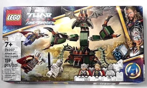 LEGO 76207 Attack On New Asgard Thor, Sorry, Love & Thunder New Damaged Box
