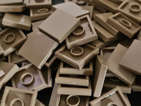 LEGO 💥new💥 10 Count  2x2 Dark Tan Tile