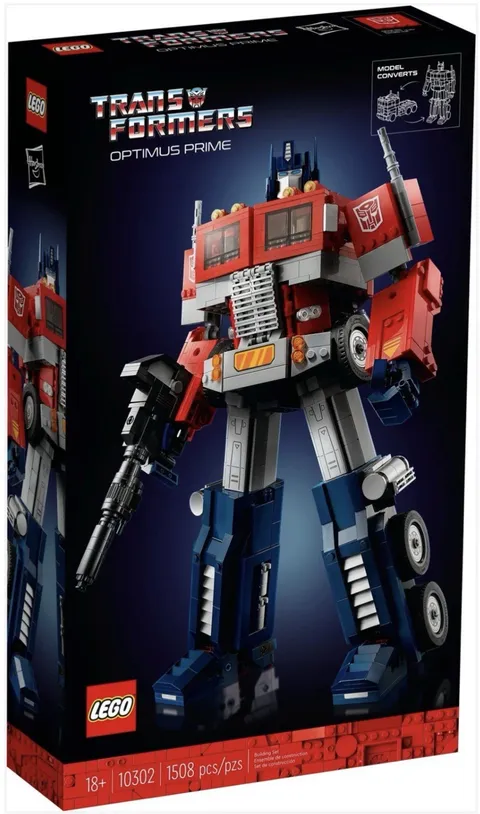LEGO Icons Transformers Optimus Prime 10302 1508pcs Converts