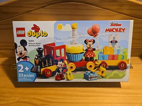2021 LEGO® 2+ DUPLO™ Mickey & Minnie Birthday Train 22 Piece Building Set 10941