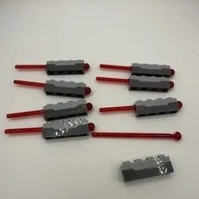 LEGO LOT of 8 Star Wars Projectile Launcher Spring Shooter and 8 Shooter Darts