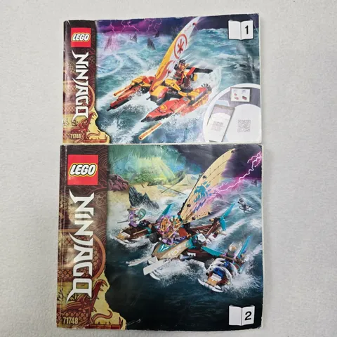 LEGO Ninjago Instruction Manual 71748 Catamaran Sea Battle Books 1 & 2