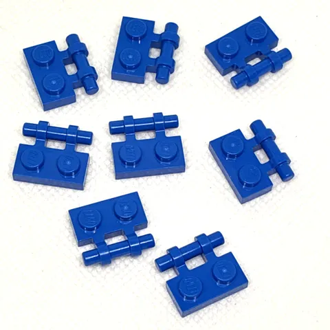 LEGO Parts - Blue Plate 1 x 2 with Bar Handle on Side - No 2540 - QTY 8