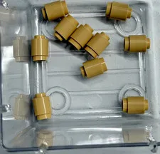 LEGO Brick, Round 1 x 1, 3062, Tan, QTY 10 Free Shipping