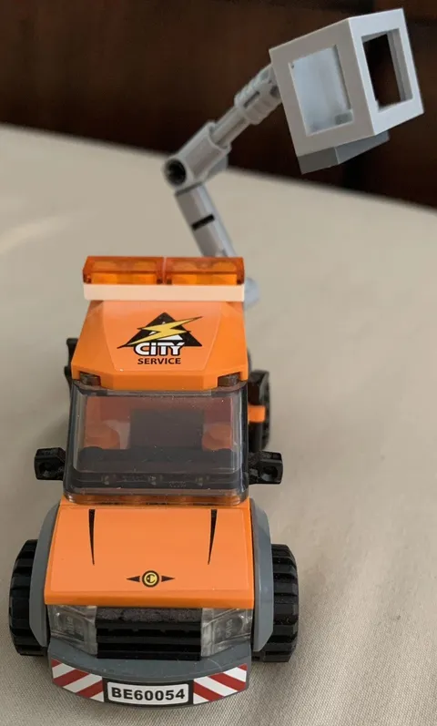 Lego City, Only 1 Assembled Light Repair Truck, Part Of Set #60054