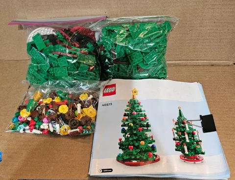 LEGO 40573 Christmas Tree Set Counted And Complete With Box And Manual