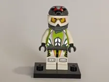 LEGO Minifigure 2010s World Racers Team X-treme Daredevil MAX-treme wr021 - 8898