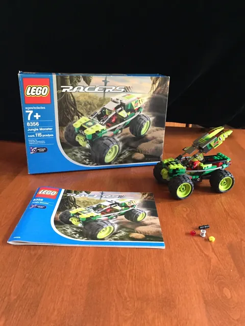 LEGO RACERS 8356 JUNGLE MONSTER SET w/ BOX & INSTRUCTIONS