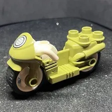 LEGO DUPLO 4" Green Motorcycle Replacement from Jurassic World Set 10939 (A7)