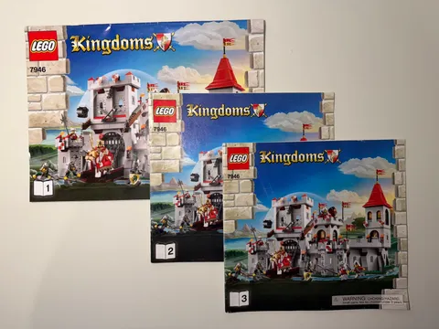 LEGO Kingdoms King's Castle # 7946 Instructions Manuals # 1, 2, & 3