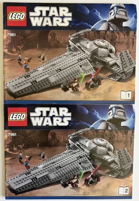 Lego Star Wars MANUAL ONLY 7961  Book 1 & 2 - Darth Maul's Sith Infiltrator