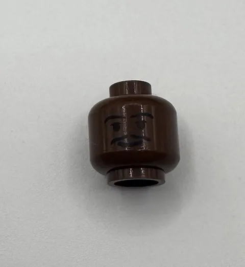 Lego Star Wars: Cloud City 10123 Lando Calrissian Head Sw0105 Rare Brown