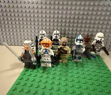 LEGO Star Wars Clone Lot 187th Windu Vaughn Ahsoka + Custom ARC Jesse also Lego