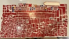 Huge Bulk Lot Of Red 70s 80s Vintage Lego Police Space Cars Ship She’ll