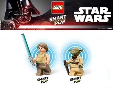 SMART Minifig lot - LSW Yoda's Hut and Jedi Training 75422 - Yoda, Luke, + Tags