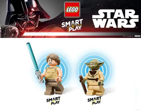 SMART Minifig lot - LSW Yoda's Hut and Jedi Training 75422 - Yoda, Luke, + Tags