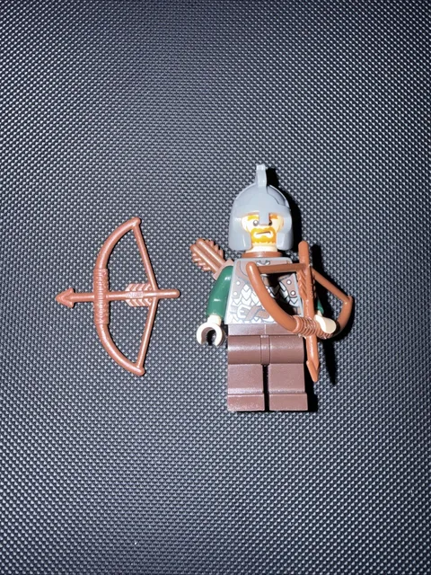LEGO LOTR Rohan Soldier lor009 2012 Uruk-Hai Army Set 2 Faces COMPLETE