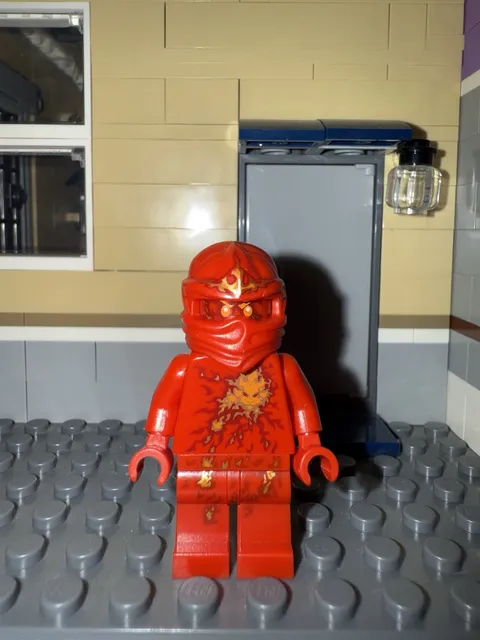 LEGO Kai NRG Ninjago Red energy pattern minifigure Ninja 9591