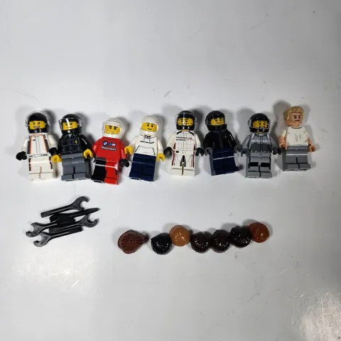 Lot of LEGO Speed Champions Brian O'Conner Minifigure e-tron Porsche McLaren Bmw