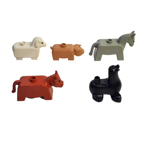 LEGO Duplo animal figures Lot Of 5 Farm Zoo