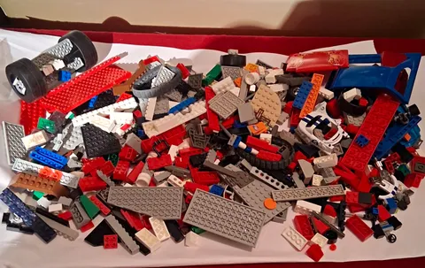 LEGO Bulk Lot Mixed Bricks Pieces & Parts Multicolor Plastic in Bag