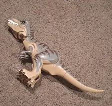 LEGO T. rex Dinosaur Animal Figure, Tan/Gray Plastic, 1 Piece