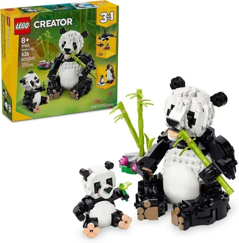 ⭐	LEGO Creator 3 in 1 Wild Animals Panda Family - Building Toy 31165⭐
