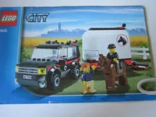 Lego City Instructions 7636 Range Rover with Horse Trailer