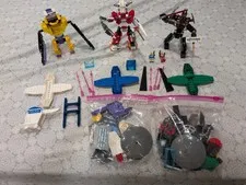 3 Lego Robots And 100+ Space parts (Space. Parts Washed And Lego)