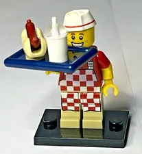 LEGO 71018 Hot Dog Vendor CMF Series 17 – 100% Complete – Excellent