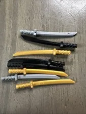 LEGO 21459 Ninjago Sword Shamshir Katana Pearl Gold Flat Silver Black 8 Pieces