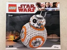 Lego Star Wars 75187 BB-8 Instruction Manual ONLY Retired Disney Lego