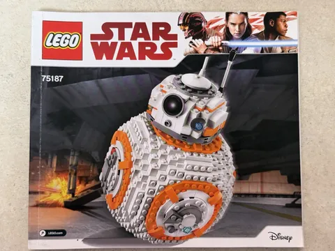 Lego Star Wars 75187 BB-8 Instruction Manual ONLY Retired Disney Lego