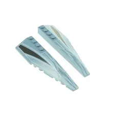 2x LEGO Wedge Plate 12x3 Sand Blue Left Right Alpha Team 42061pb05 42060pb05