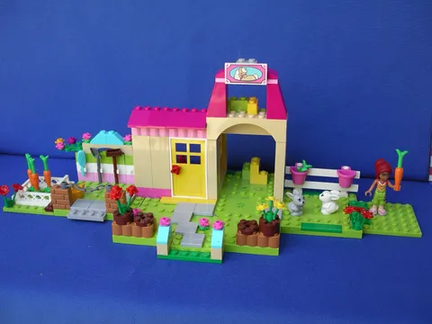 LEGO 10674 Juniors  Pony Farm (almost complete) missing HORSE added rabbits/girl