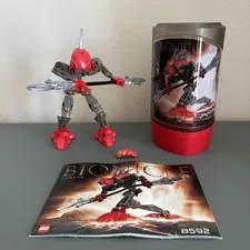 LEGO BIONICLE RAHKSHI - TURAHK - 8592 - COMPLETE WITH MANUAL AND BOX