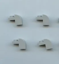 LEGO x5 Light Bluish Gray Slope, Curved 2 x 1 x 1 1/3 with Recessed Stud 6091