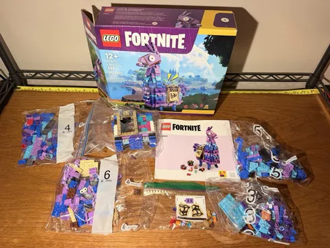 LEGO Fortnite Supply Llama Collectible Building Toy (77071) PARTIALLY BUILT