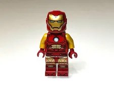 LEGO Minifigure Iron Man sh0910 Marvel 76263 Dark Red Gold Armor